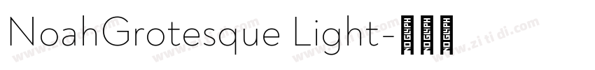 NoahGrotesque Light字体转换